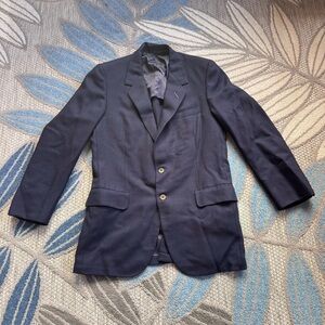 Oxxford Clothes‎ Neiman Marcus Caambridge Men’s Navy Wool Blend Blazer Size 41 T